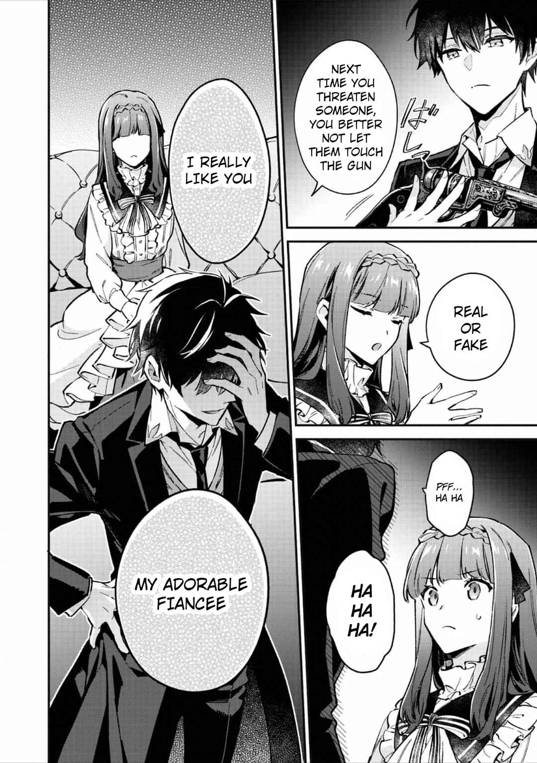 Akutou Ikka no Mana Musume, Tensei Saki mo Otome Game no Gokudou Reijou deshita Chapter 2 - Page 23