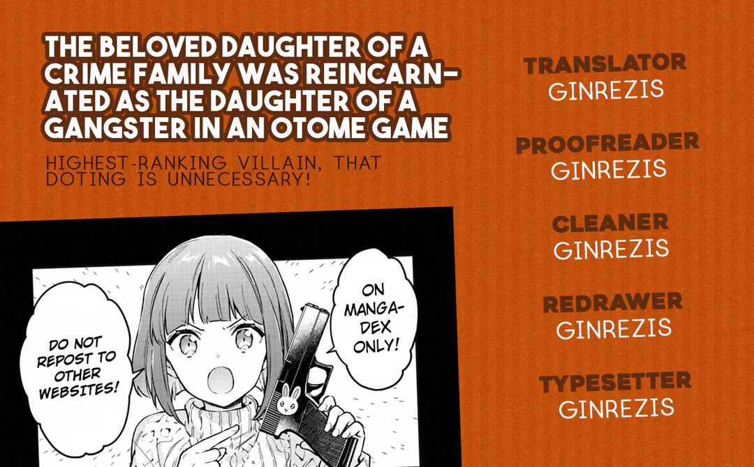 Akutou Ikka no Mana Musume, Tensei Saki mo Otome Game no Gokudou Reijou deshita Chapter 2 - Page 38