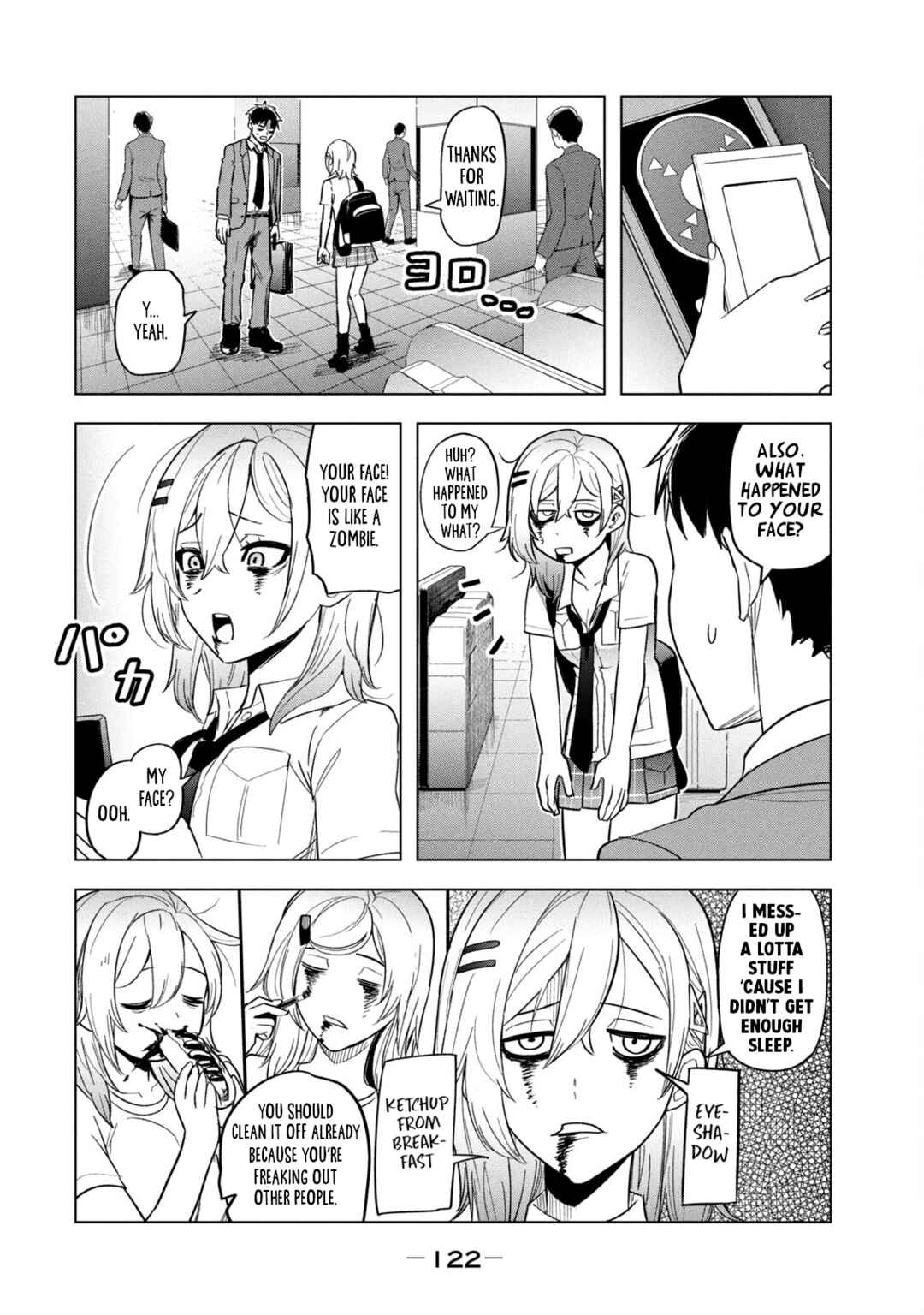 Asa no Tsuukin Densha de, Yatara to Hanashikakete Kuru Joshikousei. Chapter 8 - Page 4