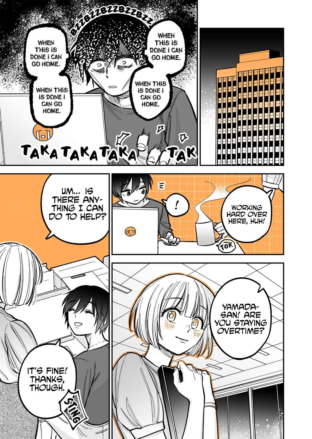 Genkai OL to Joshi Daisei ga 〇〇 Suru Hanashi Chapter 3.4 - Page 1