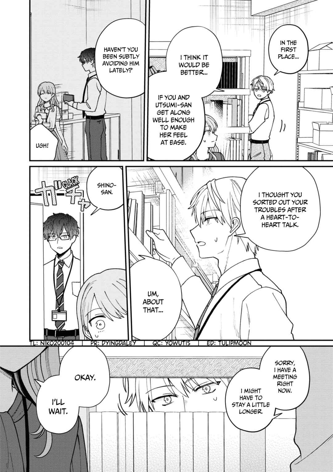 Kuuki ga "Yomeru" Shinnyuu Shain to Buaisou na Senpai Chapter 34 - Page 3