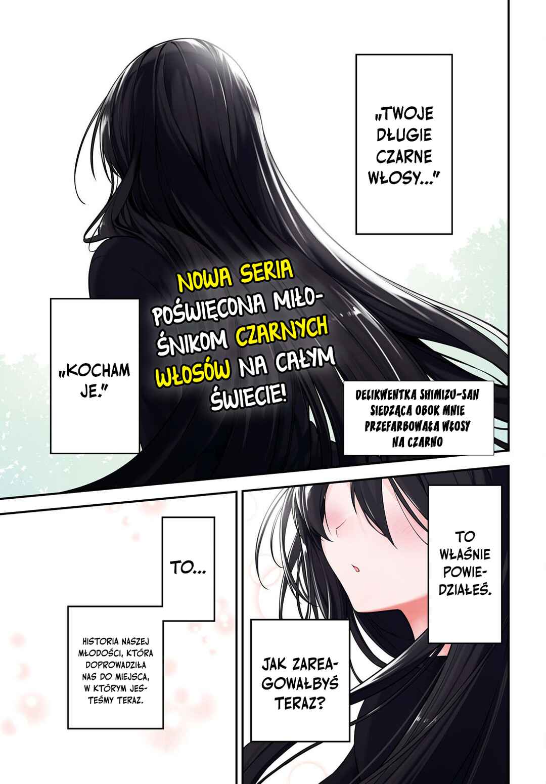 Tonari no Seki no Yankee Shimizu-san ga Kami wo Kuroku Sometekita Chapter 1 - Page 1