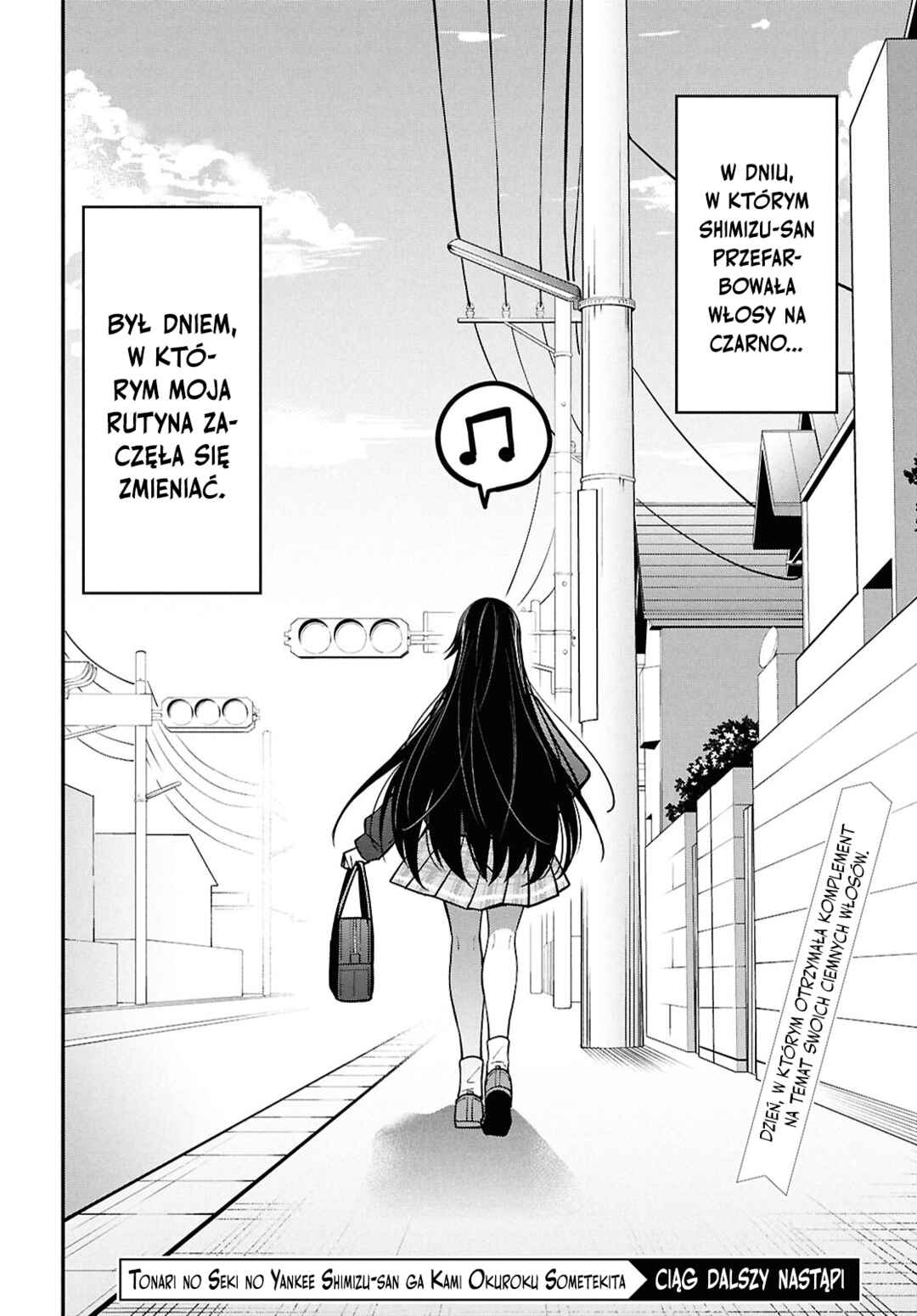 Tonari no Seki no Yankee Shimizu-san ga Kami wo Kuroku Sometekita Chapter 1 - Page 34