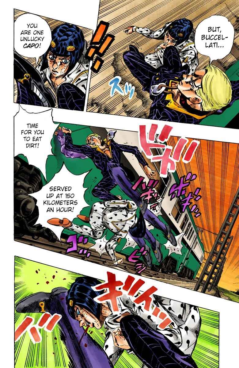 JoJo no Kimyou na Bouken: Part 5 - Ougon no Kaze Color-ban Chapter 55 - Page 12