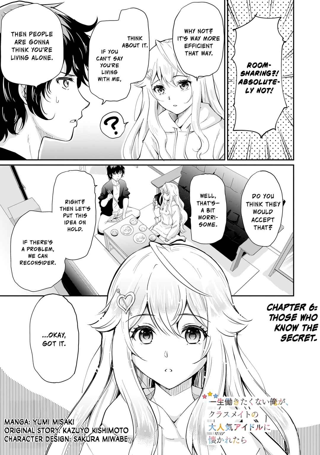 Isshou Hatarakitakunai Ore ga, Classmate no Daininki Idol ni Natsukaretara Chapter 6 - Page 1