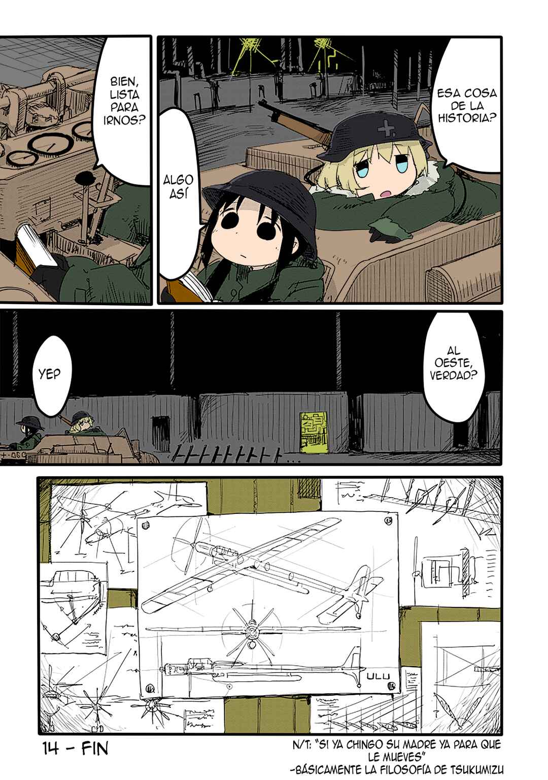Shoujo Shuumatsu Ryokou (Fan Colored) Chapter 14 - Page 18