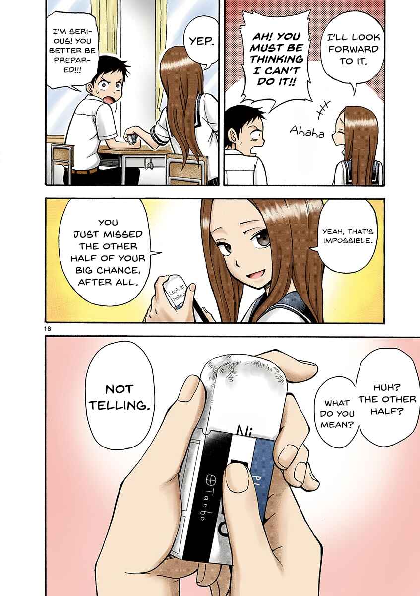 Karakai Jouzu no Takagi-san (Official Colored) Chapter 1 - Page 18