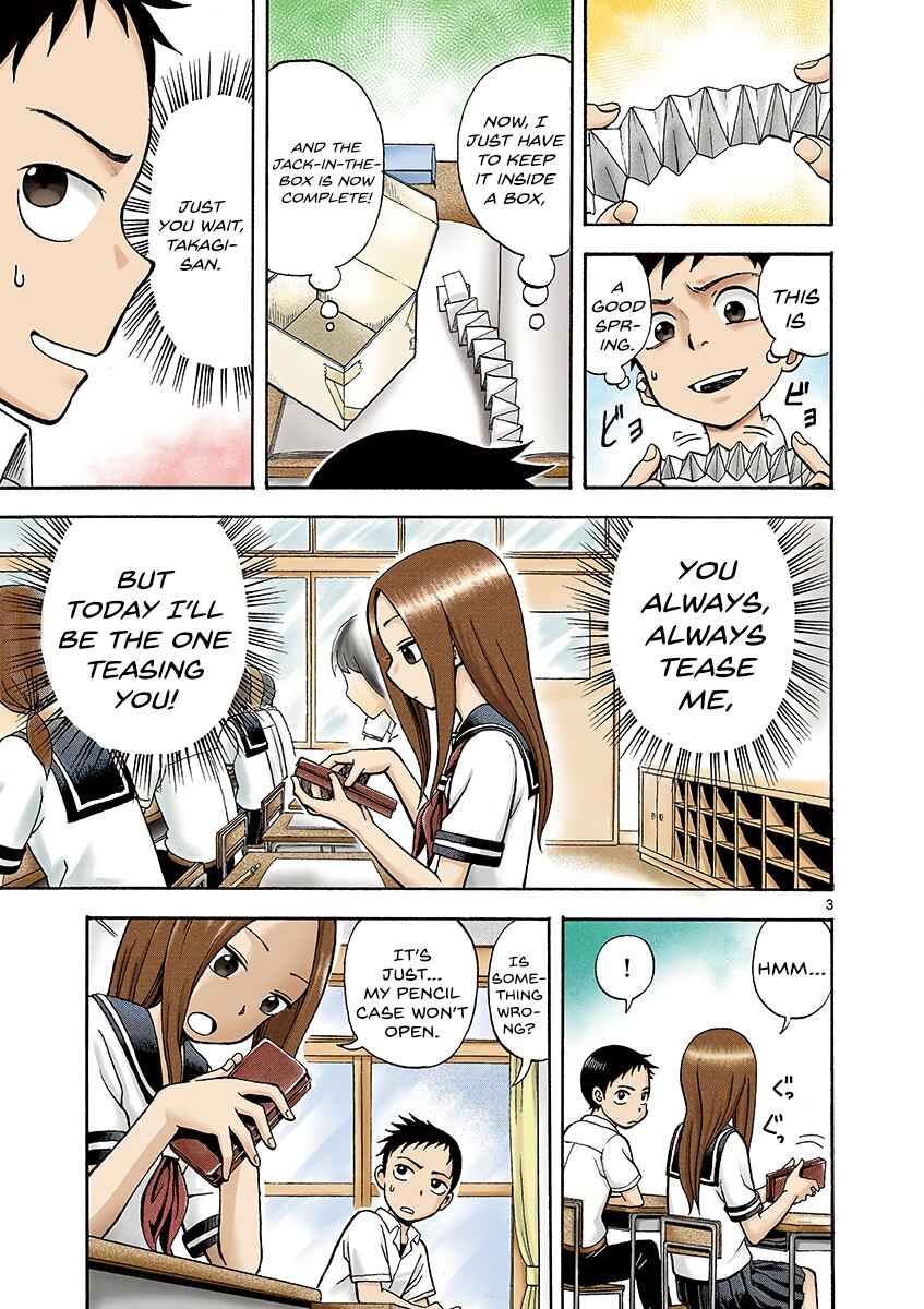 Karakai Jouzu no Takagi-san (Official Colored) Chapter 1 - Page 5