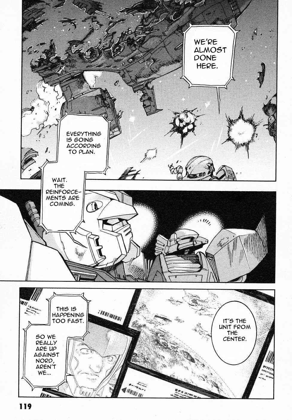 Mobile Suit Gundam Gaiden REBELLION: Space, at the End of a Flash... Chapter 7 - Page 28