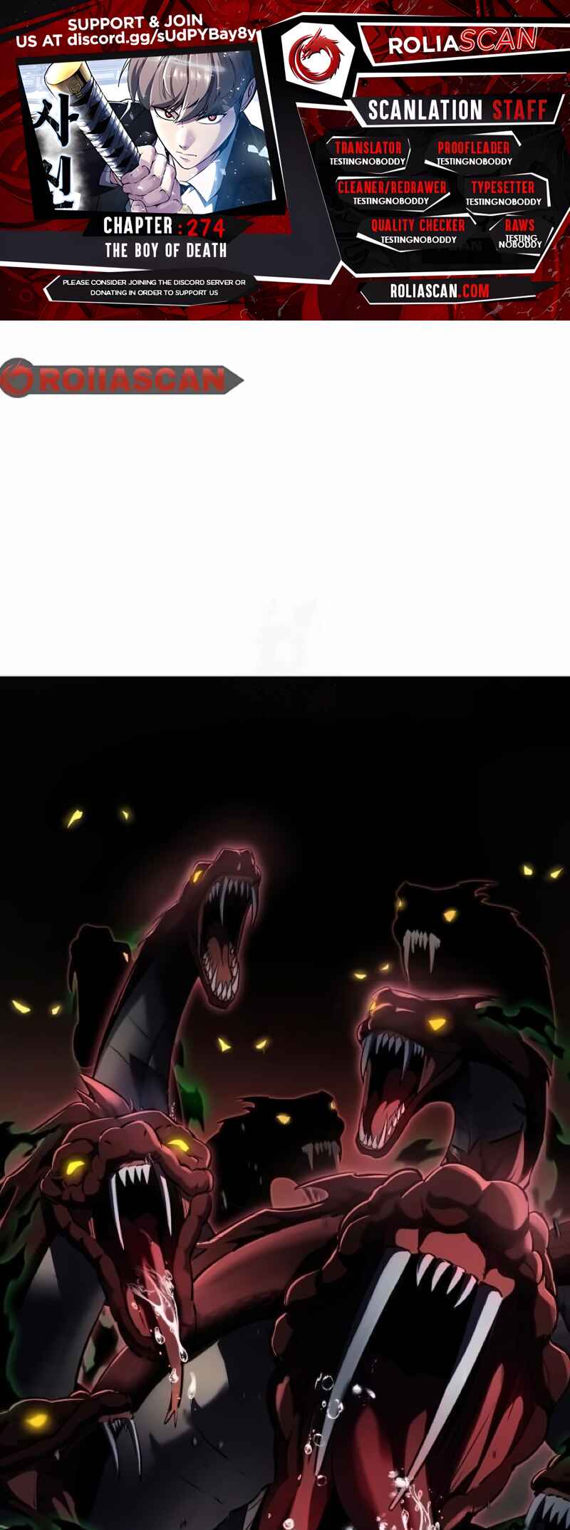 The Boy of Death Chapter 274 - Page 1