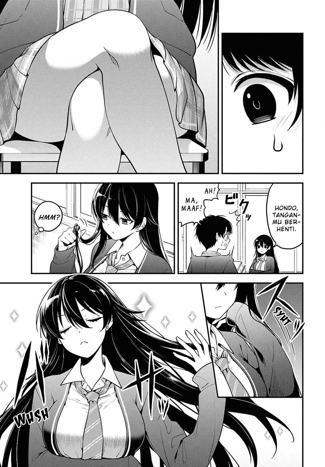 Tonari no Seki no Yankee Shimizu-san ga Kami wo Kuroku Sometekita Chapter 1 - Page 16