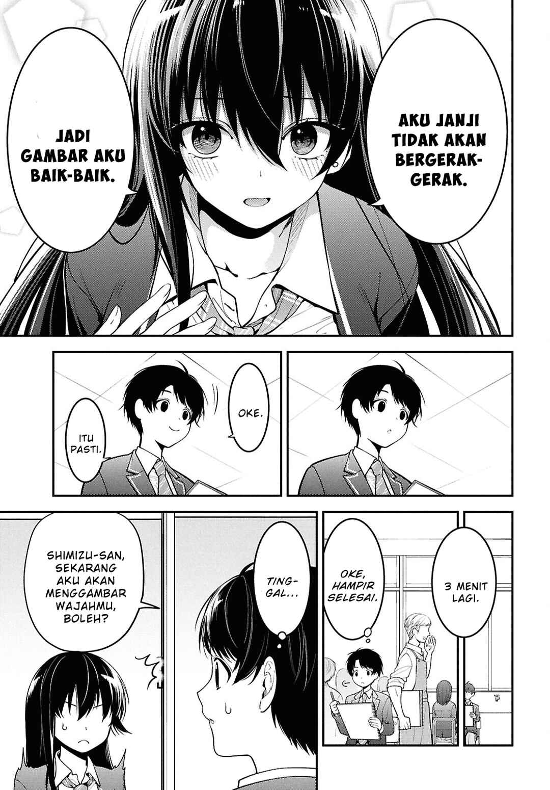 Tonari no Seki no Yankee Shimizu-san ga Kami wo Kuroku Sometekita Chapter 1 - Page 22