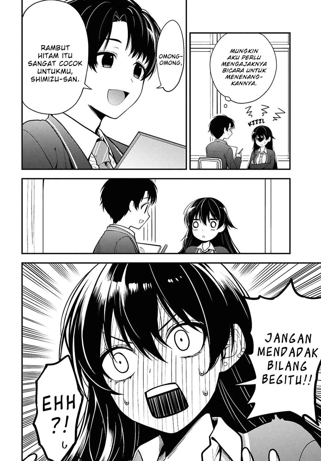 Tonari no Seki no Yankee Shimizu-san ga Kami wo Kuroku Sometekita Chapter 1 - Page 25