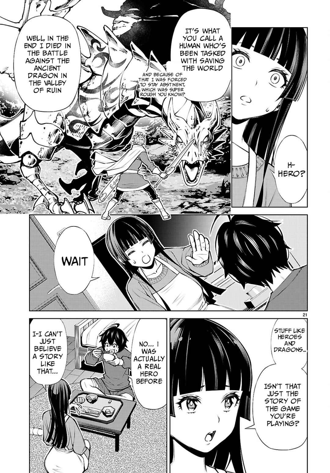 Fuyajou Tensei ~Kin'yoku Shiteta Saikyou Yuusha desu ga, Sei Naru Skill de Etsuraku no Miyako o Musou Shimasu~ Chapter 4 - Page 21