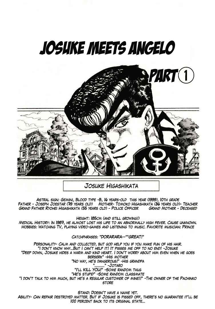 JoJo no Kimyou na Bouken: Part 4 - Diamond wa Kudakenai Chapter 4 - Page 1