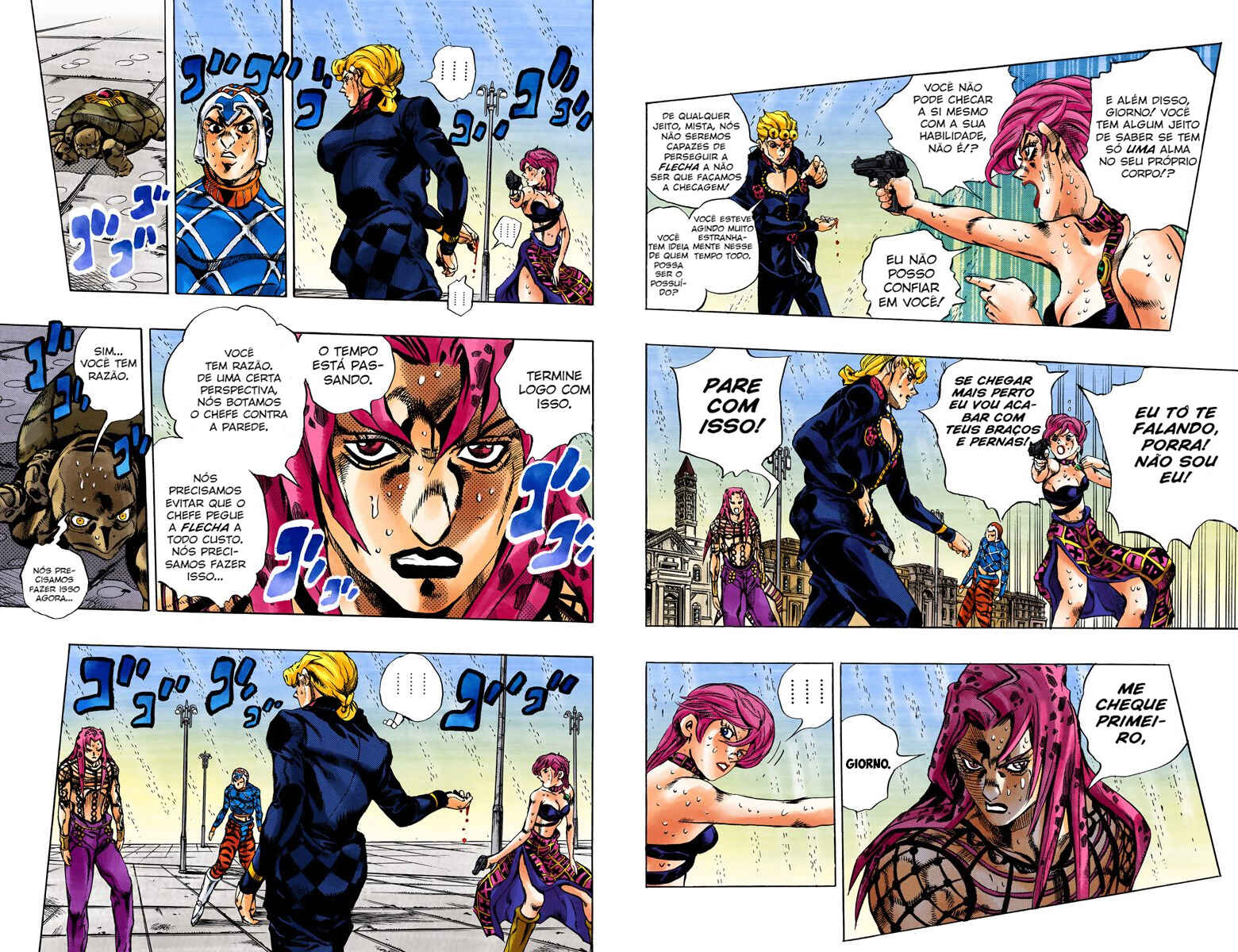 JoJo no Kimyou na Bouken: Part 5 - Ougon no Kaze Color-ban Chapter 142 - Page 6