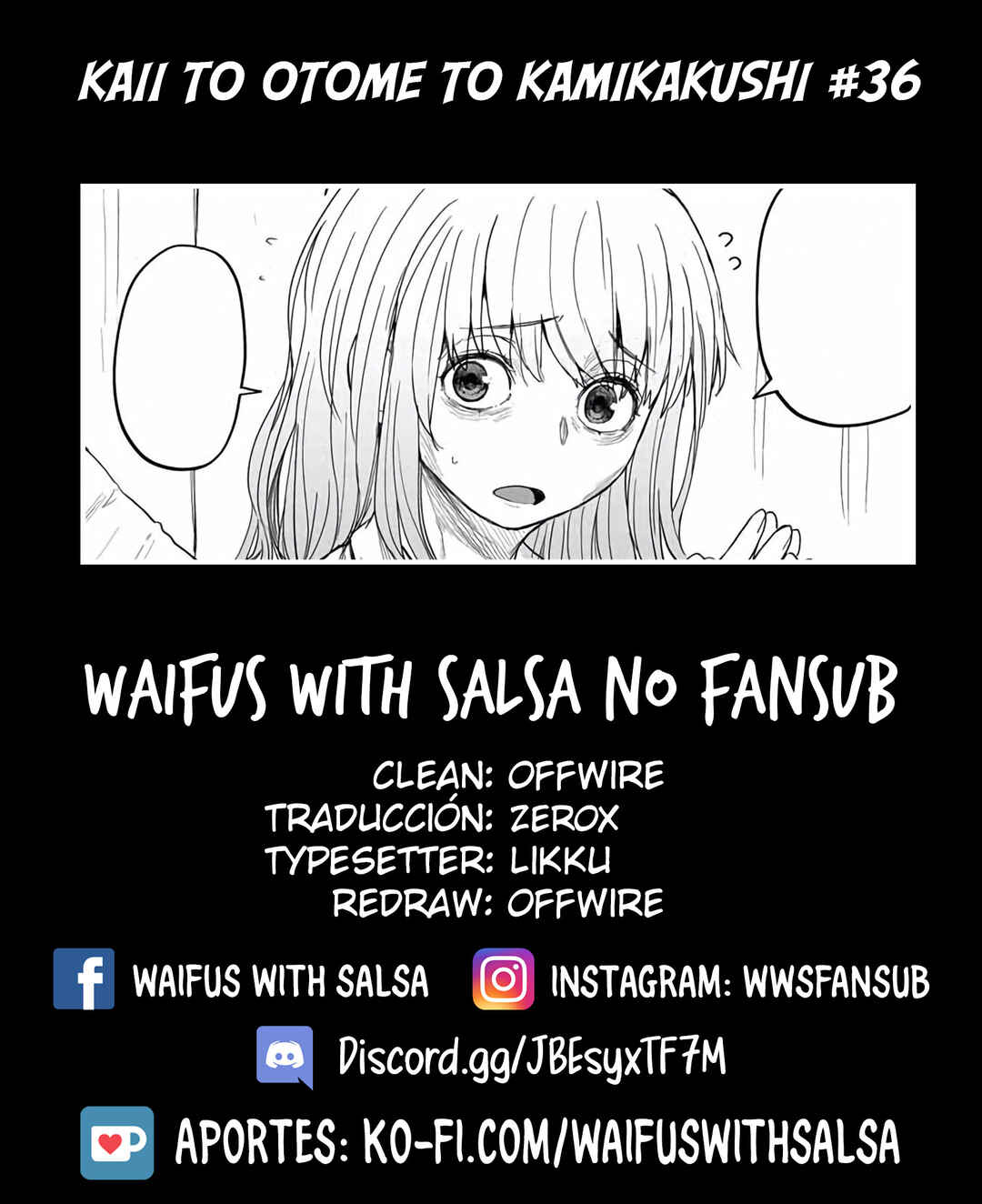 Kaii to Otome to Kamikakushi Chapter 36 - Page 1