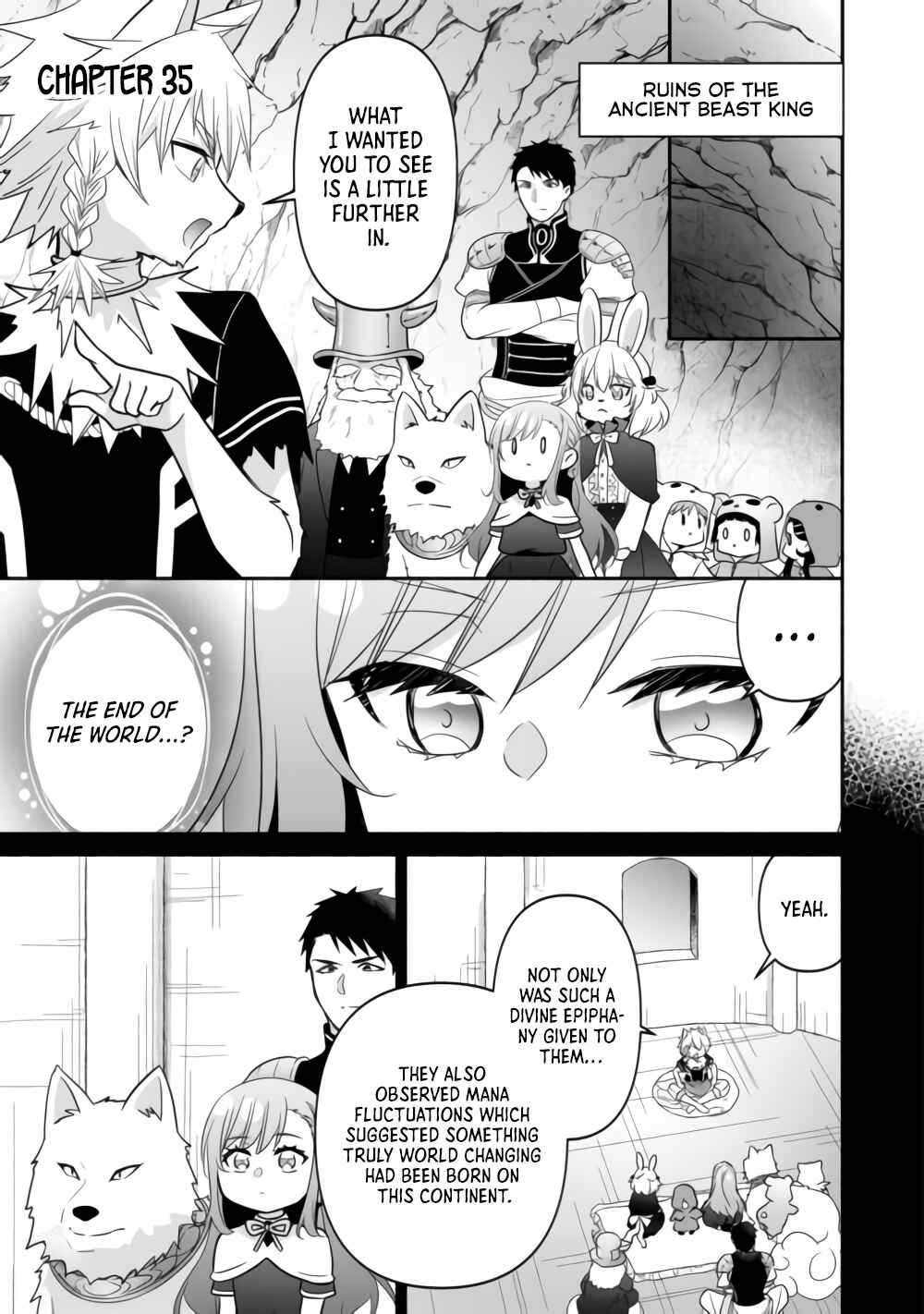 Tensei Youjo.: Shinjuu to Ouji to, Saikyou no Oji-san Youhei-dan no Naka de Ikiru Chapter 35 - Page 1