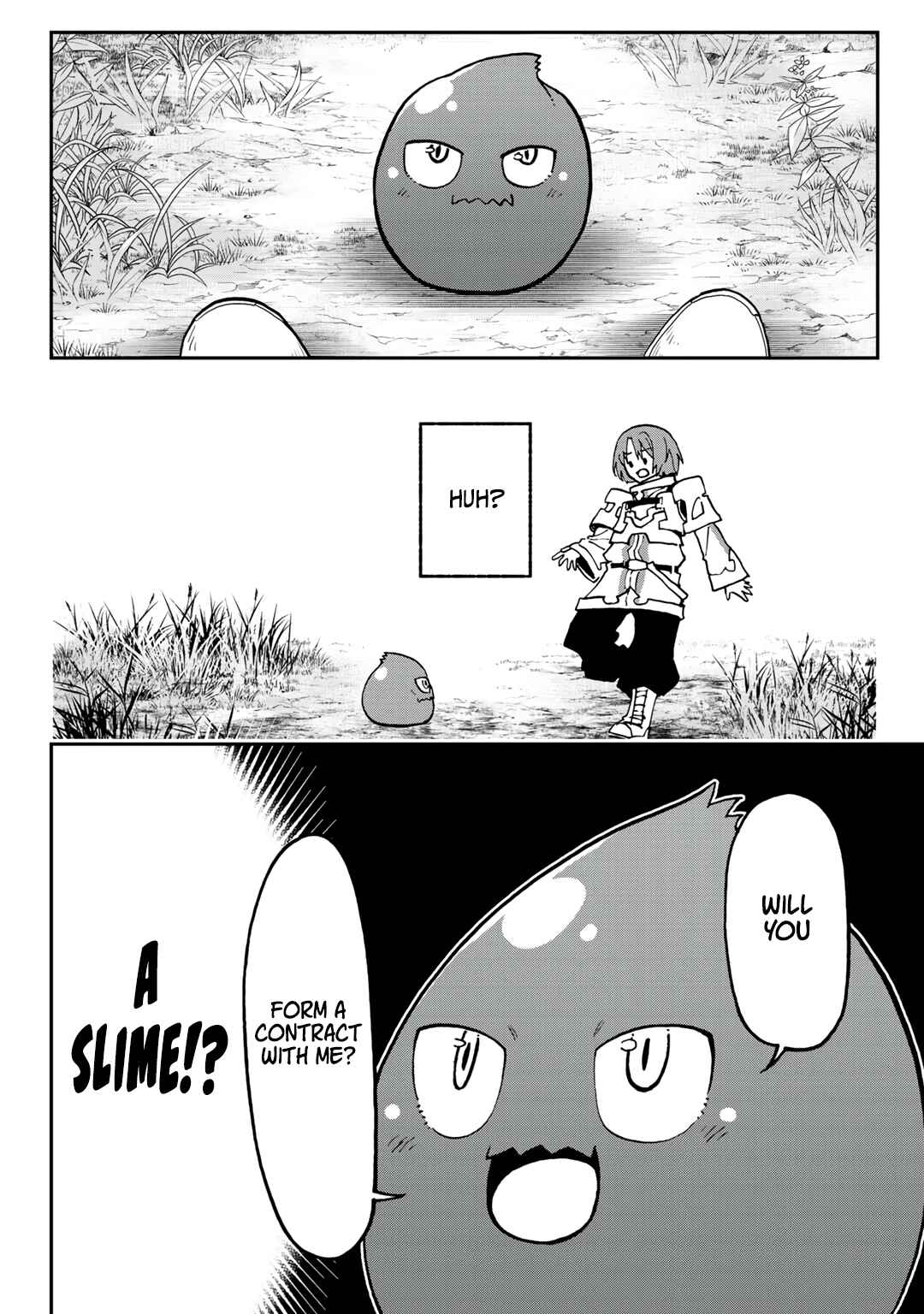 Aibou wa Slime!? ~Saikyou no Aibou wo Eta Boku ga Saikyou no Mahou wo Tsukatte Nariagaru~ Chapter 1 - Page 27