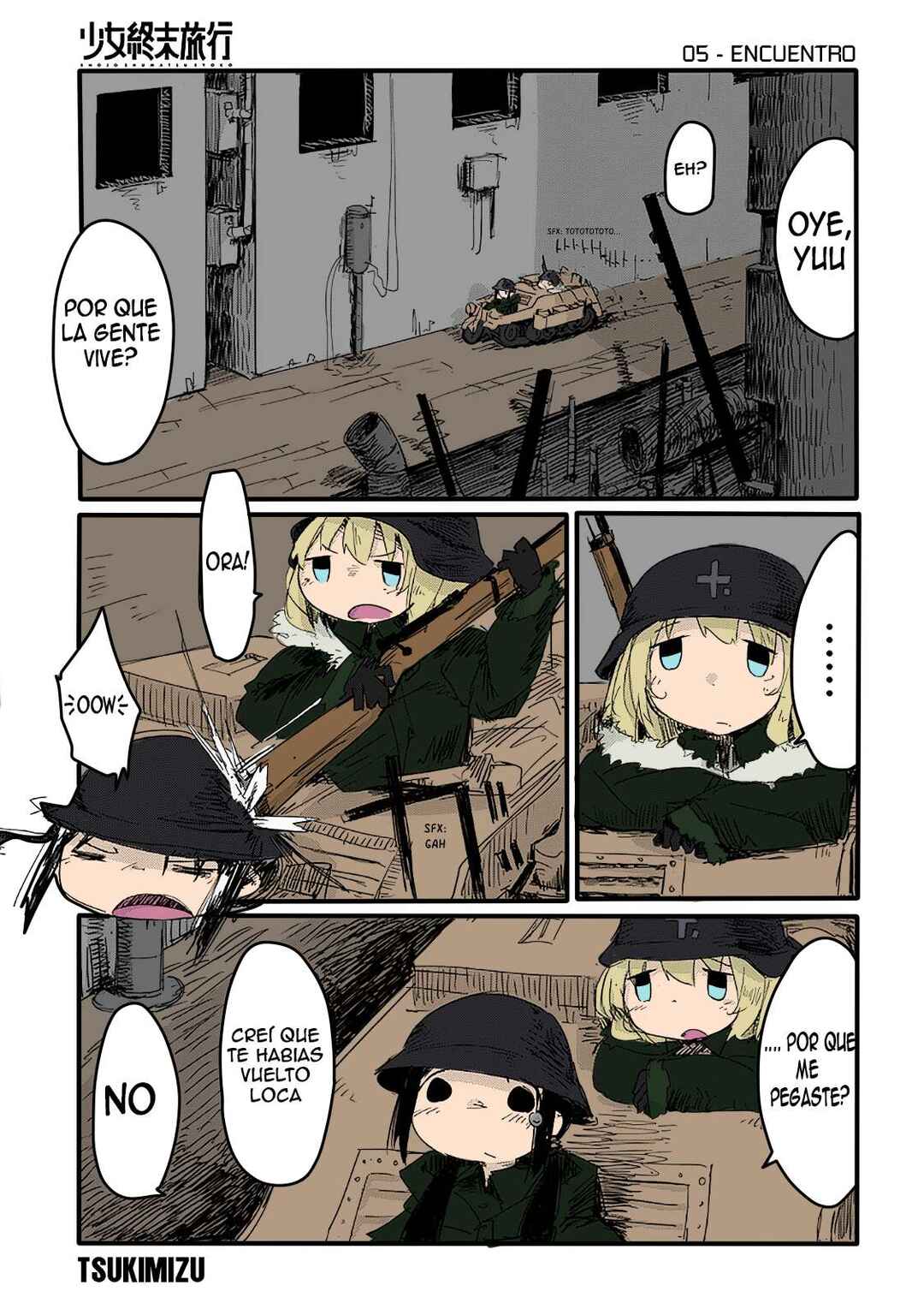 Shoujo Shuumatsu Ryokou (Fan Colored) Chapter 5 - Page 1