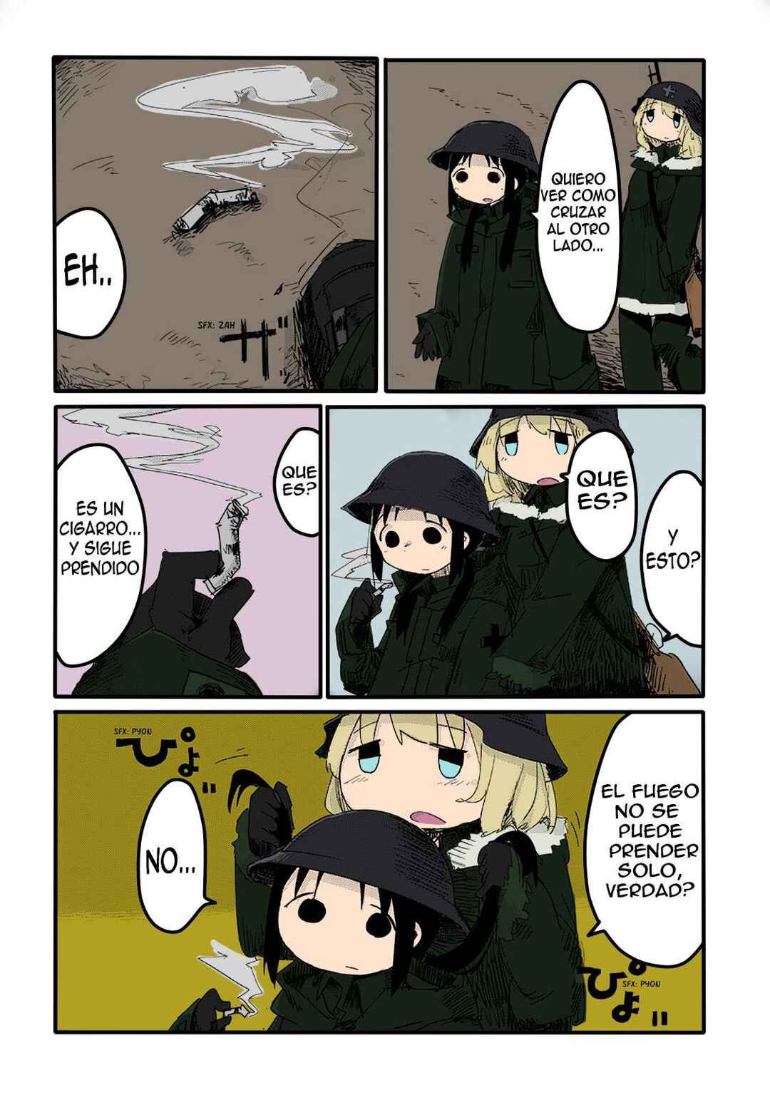 Shoujo Shuumatsu Ryokou (Fan Colored) Chapter 5 - Page 4