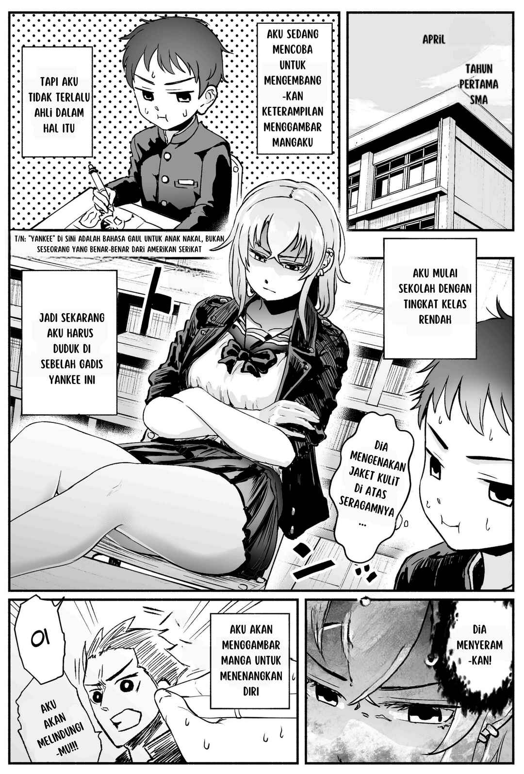 Yankee JK Ayaka-san no Jakuten Chapter 1 - Page 1