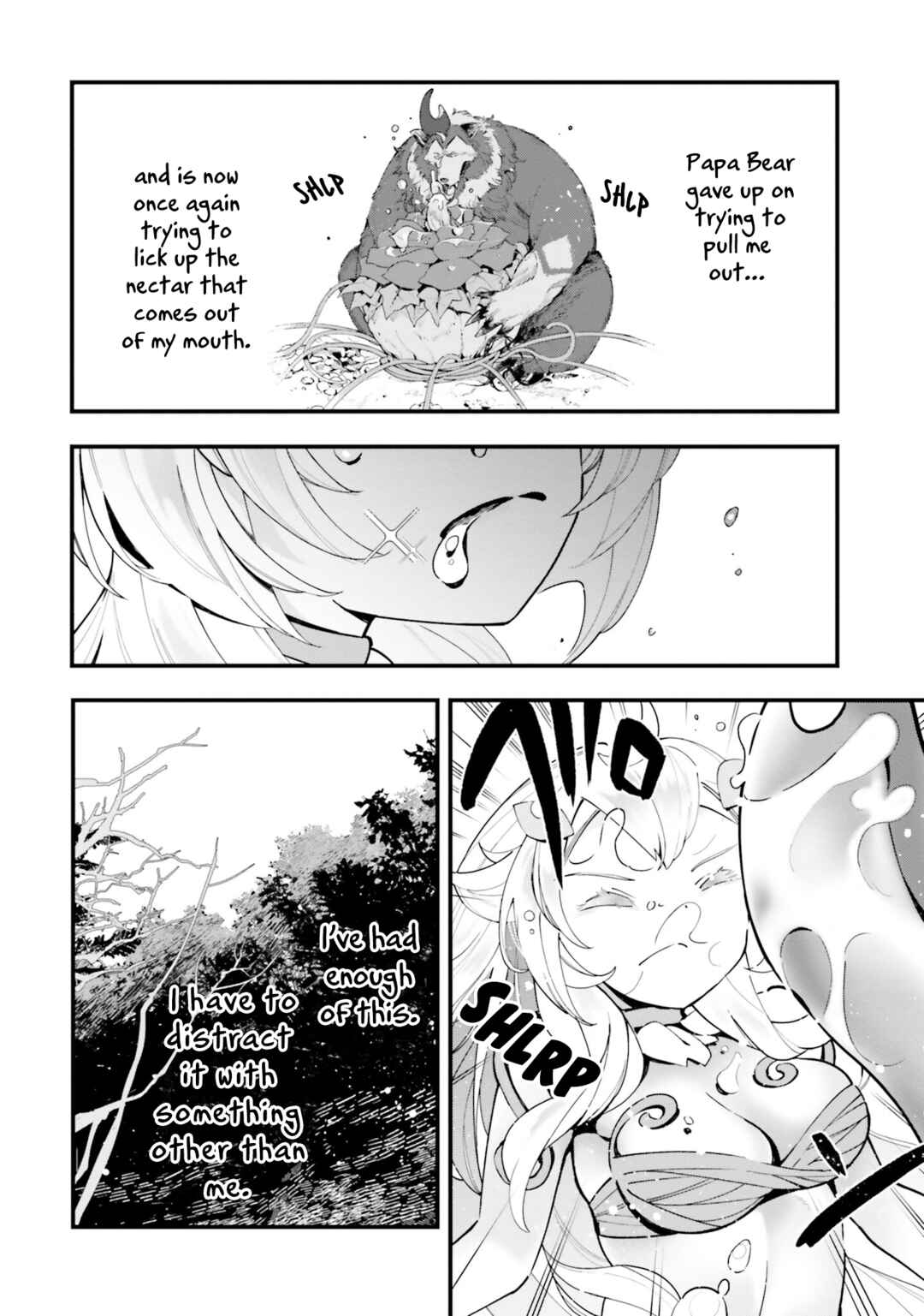 Shokubutsu Monster Musume Nikki: Seijo datta Watashi ga Uragirareta Hate ni Alraune ni Tensei Shite Shimatta node, kore kara wa Kougousei o Shinagara Shizuka ni Shokubutsu Life o Sugoshimasu Chapter 6 - Page 12
