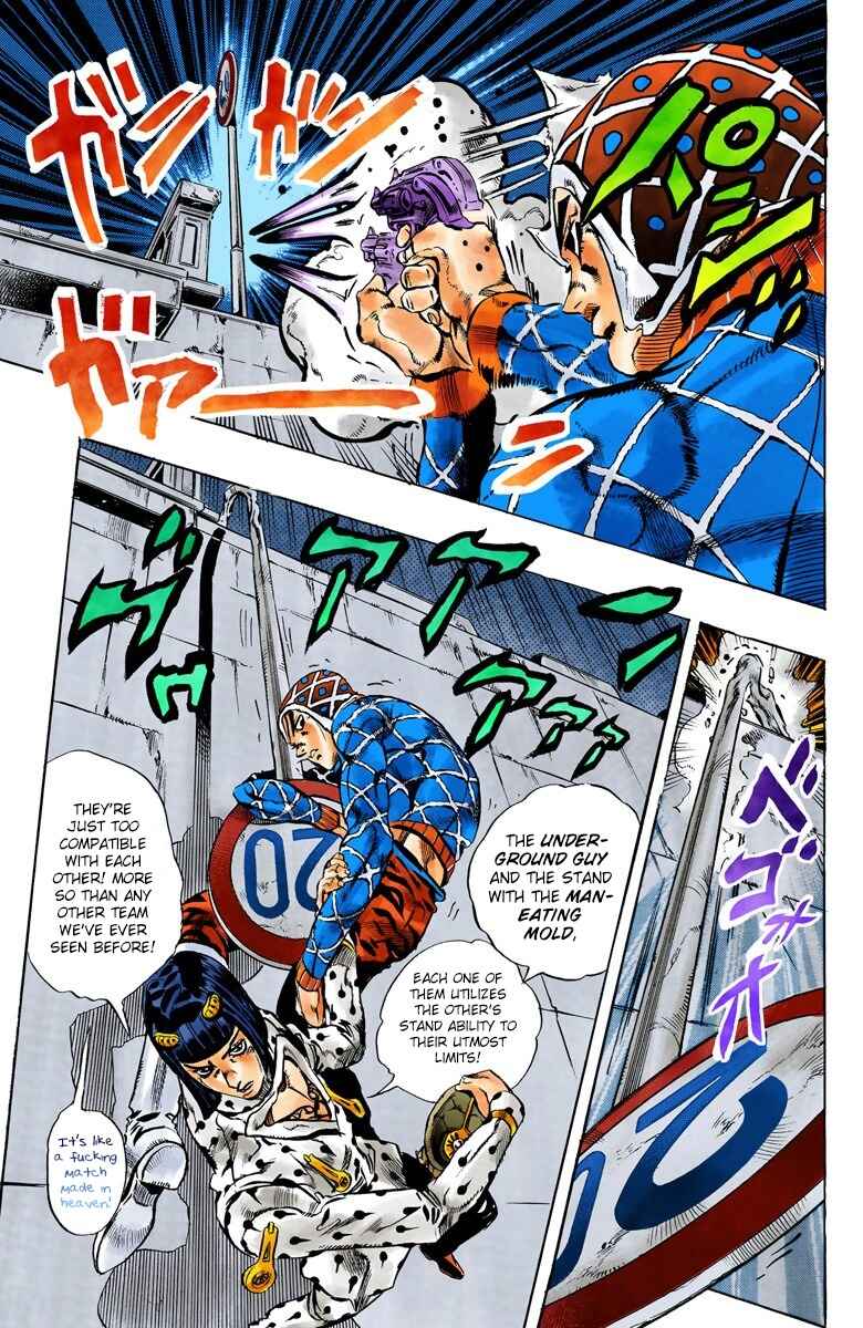 JoJo no Kimyou na Bouken: Part 5 - Ougon no Kaze Color-ban Chapter 116 - Page 19
