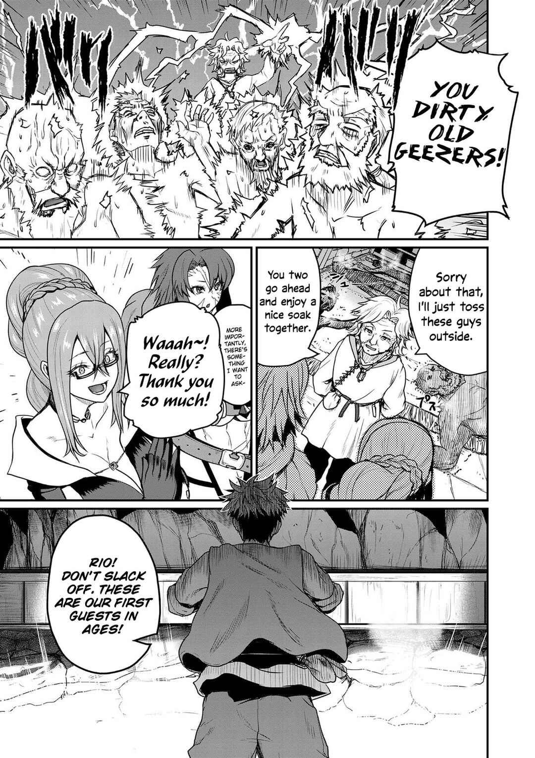 Henkyou no Ofuroya-san, Harem ni Naru ~Yamaoku ni Aru Sabireta Onsen no Kounou ga Cheat Sugite Onna Boukensha ni Daininki na Ken~ Chapter 1 - Page 10