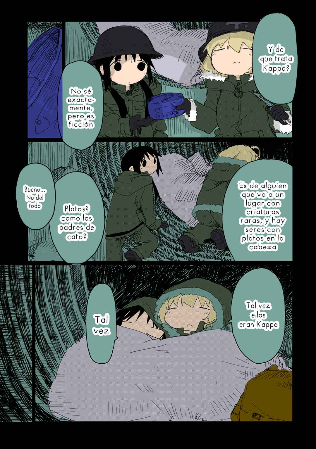 Shoujo Shuumatsu Ryokou (Fan Colored) Chapter 40 - Page 13