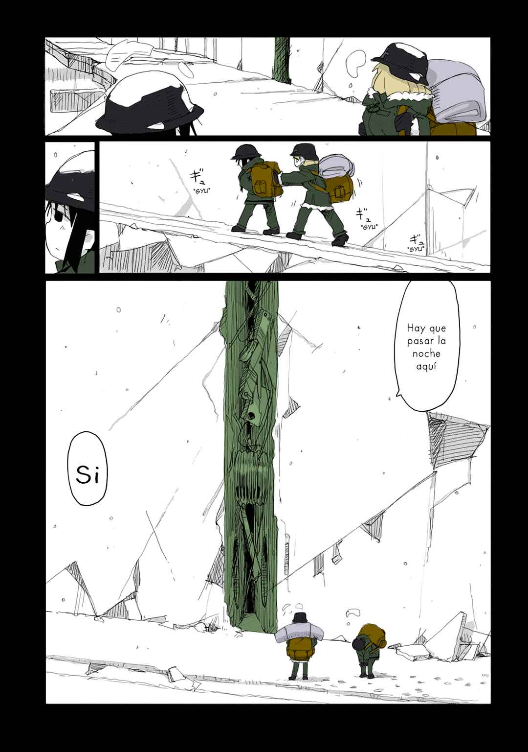 Shoujo Shuumatsu Ryokou (Fan Colored) Chapter 40 - Page 9