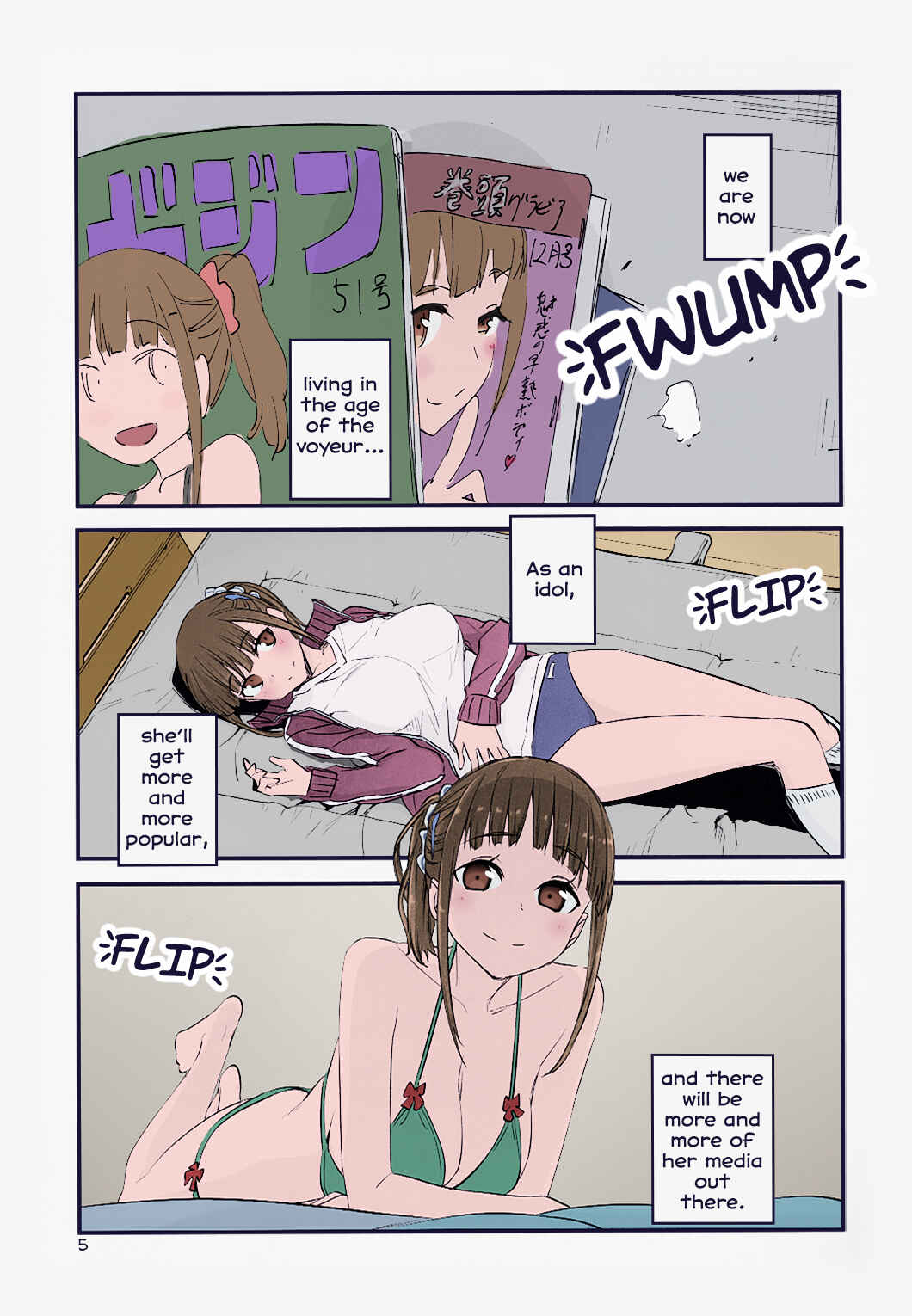 Getsuyoubi no Tawawa (Twitter Webcomic) (Fan Colored) Chapter 17 - Page 5