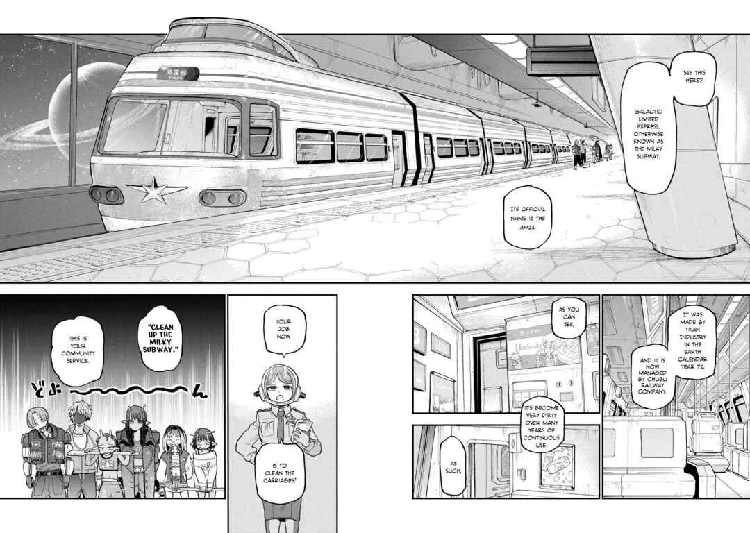 Ginga Tokkyuu: Milky☆Subway Chapter 1 - Page 14