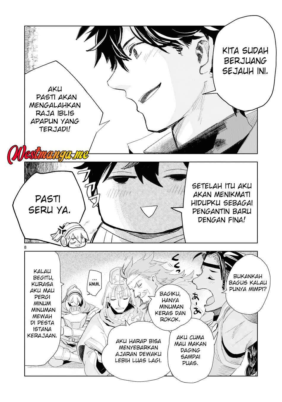 Elf Tsuma to Hajimeru Yuukyuu no Tabi: Densetsu no Yuusha, Aisuru Elf to Tomoni 100-nenmae ni Sukutta Sekai o Tabi Suru Chapter 1 - Page 8