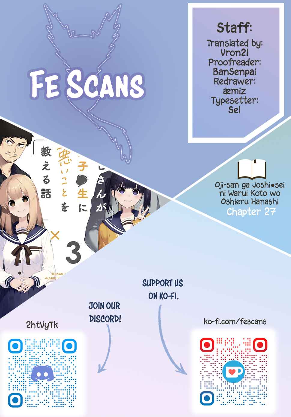 Oji-san ga Joshi●sei ni Warui Koto wo Oshieru Hanashi Chapter 27 - Page 1