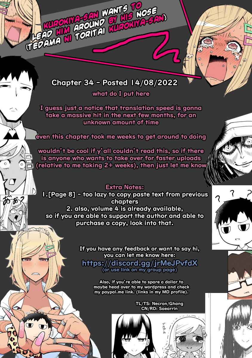 Tedama ni Toritai Kurokiya-san Chapter 34 - Page 22