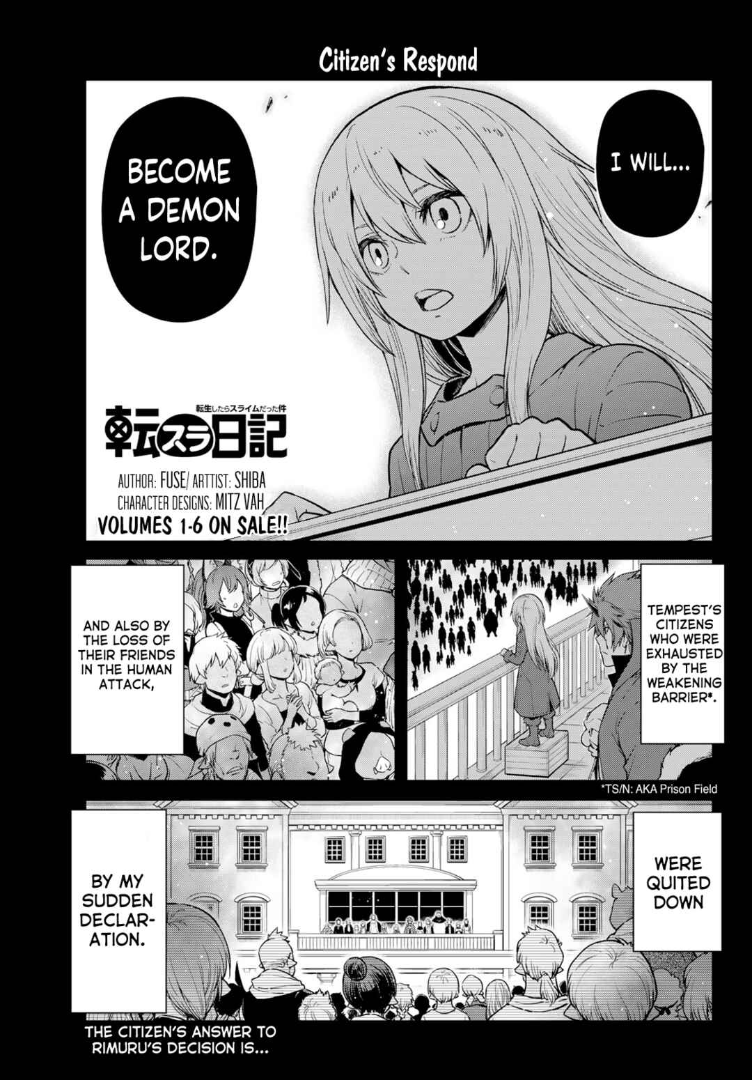 Tensura Nikki: Tensei Shitara Slime Datta Ken Chapter 58 - Page 1