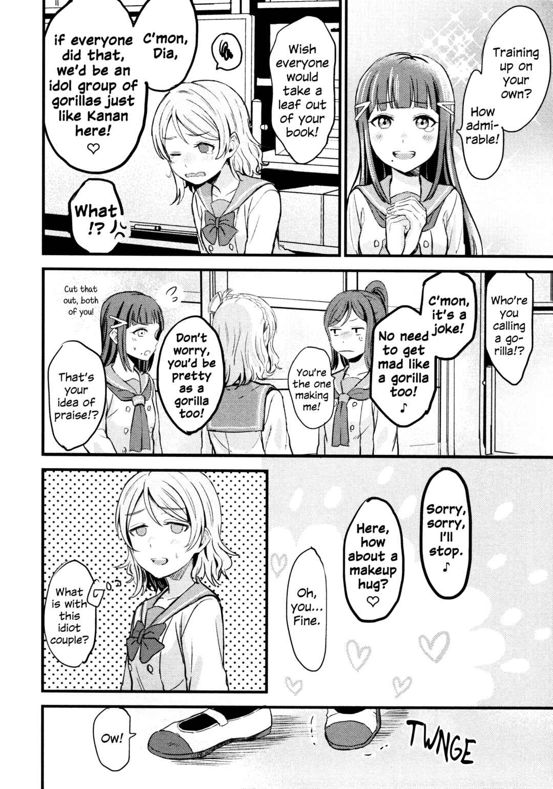 Love Live! Sunshine!! - A Love-Tinted Aquamarine (Doujinshi) Chapter 2 - Page 14