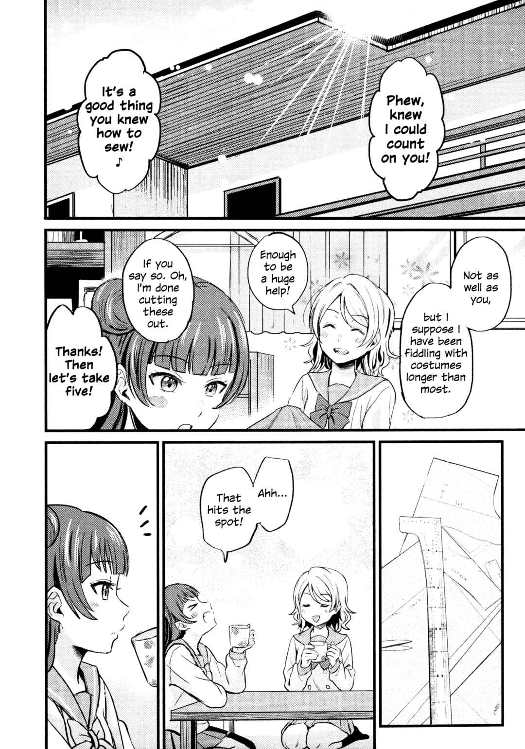 Love Live! Sunshine!! - A Love-Tinted Aquamarine (Doujinshi) Chapter 2 - Page 2