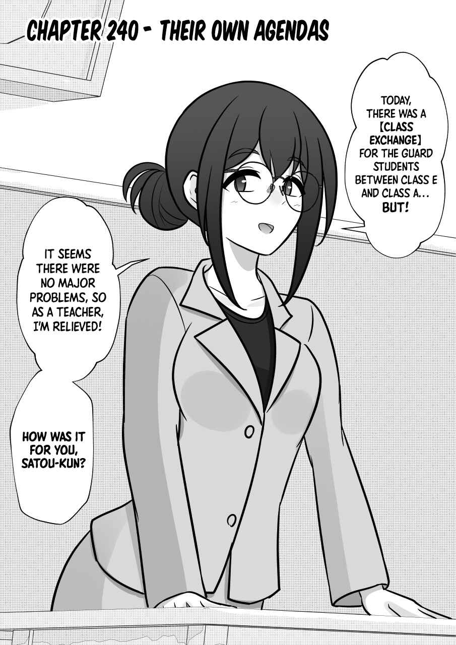 Danjo-hi 1:39 no Heikou Sekai wa Omoi no Hoka Futsuu Chapter 240 - Page 1