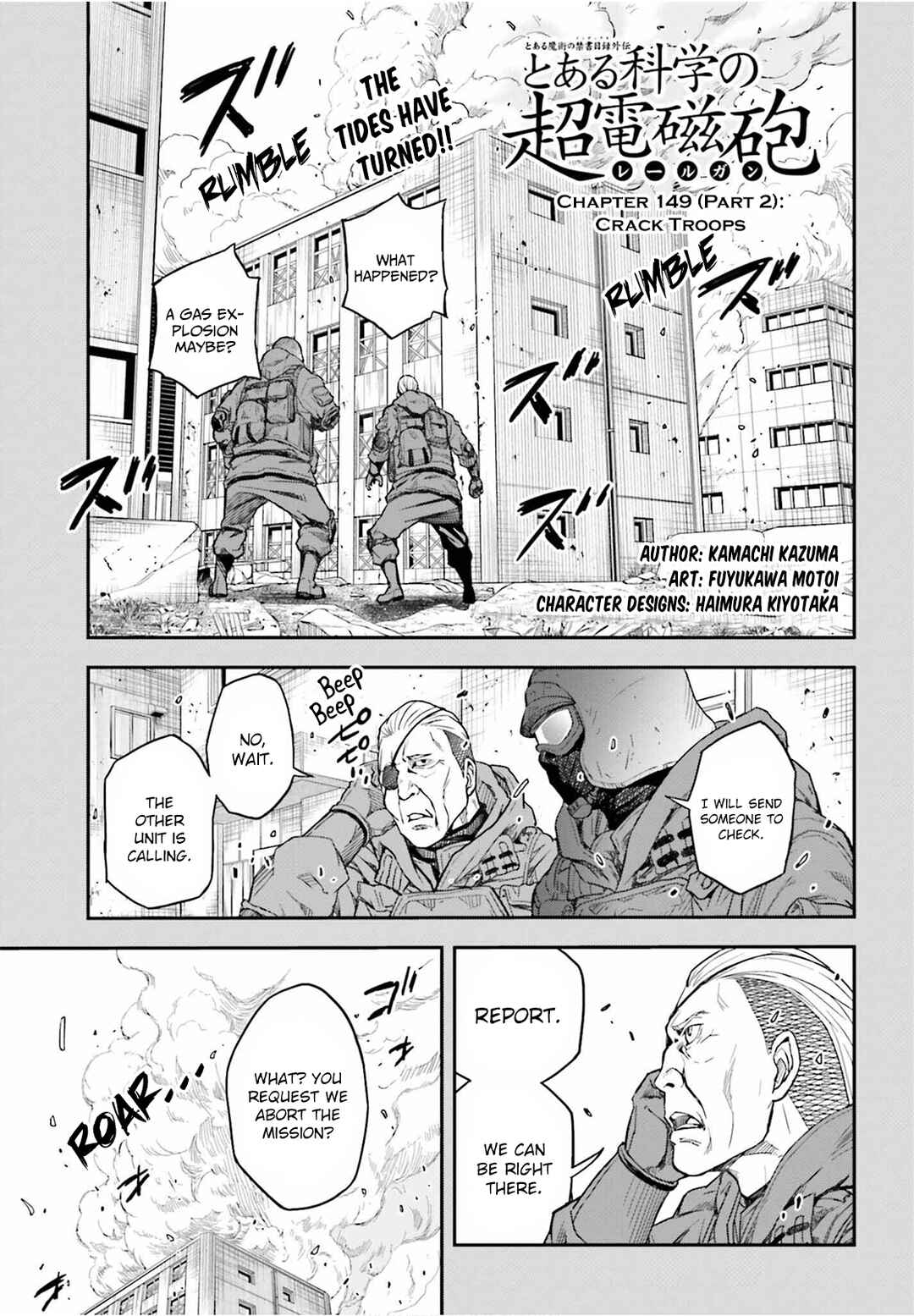 Toaru Majutsu no Index Gaiden: Toaru Kagaku no Railgun Chapter 149.2 - Page 1