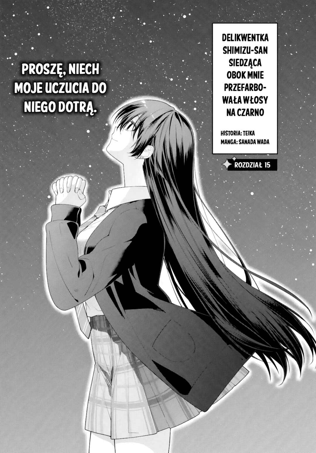 Tonari no Seki no Yankee Shimizu-san ga Kami wo Kuroku Sometekita Chapter 15 - Page 1