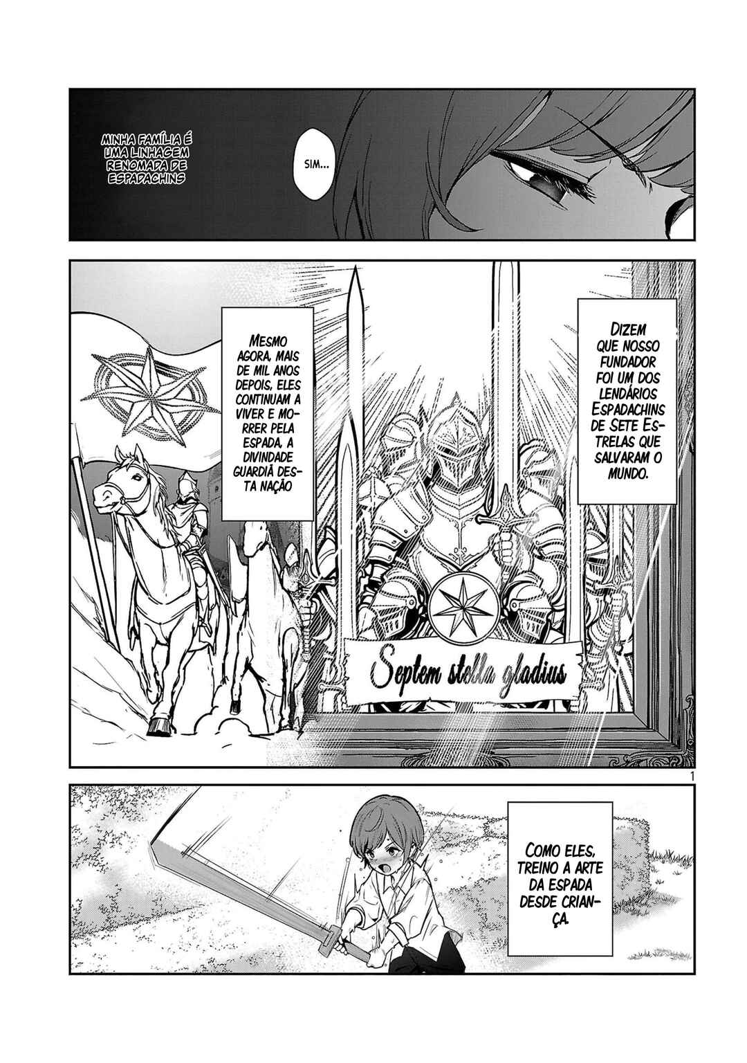 Tousan wa [Kensei], Kaasan wa [Kenshin], Boku wa [Ochi〇po Chanbara Master] Chapter 1.1 - Page 7