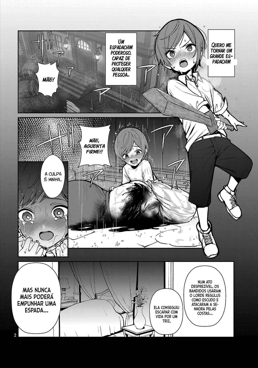 Tousan wa [Kensei], Kaasan wa [Kenshin], Boku wa [Ochi〇po Chanbara Master] Chapter 1.1 - Page 8