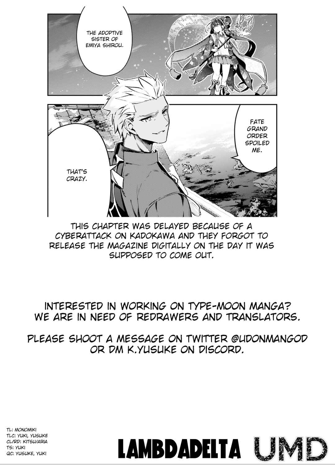 Fate/kaleid liner PRISMA☆ILLYA 3rei!! Chapter 74.1 - Page 13