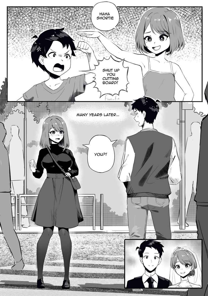 A 3 panel Romcom Manga which ends in a page Chapter ? - Page 1
