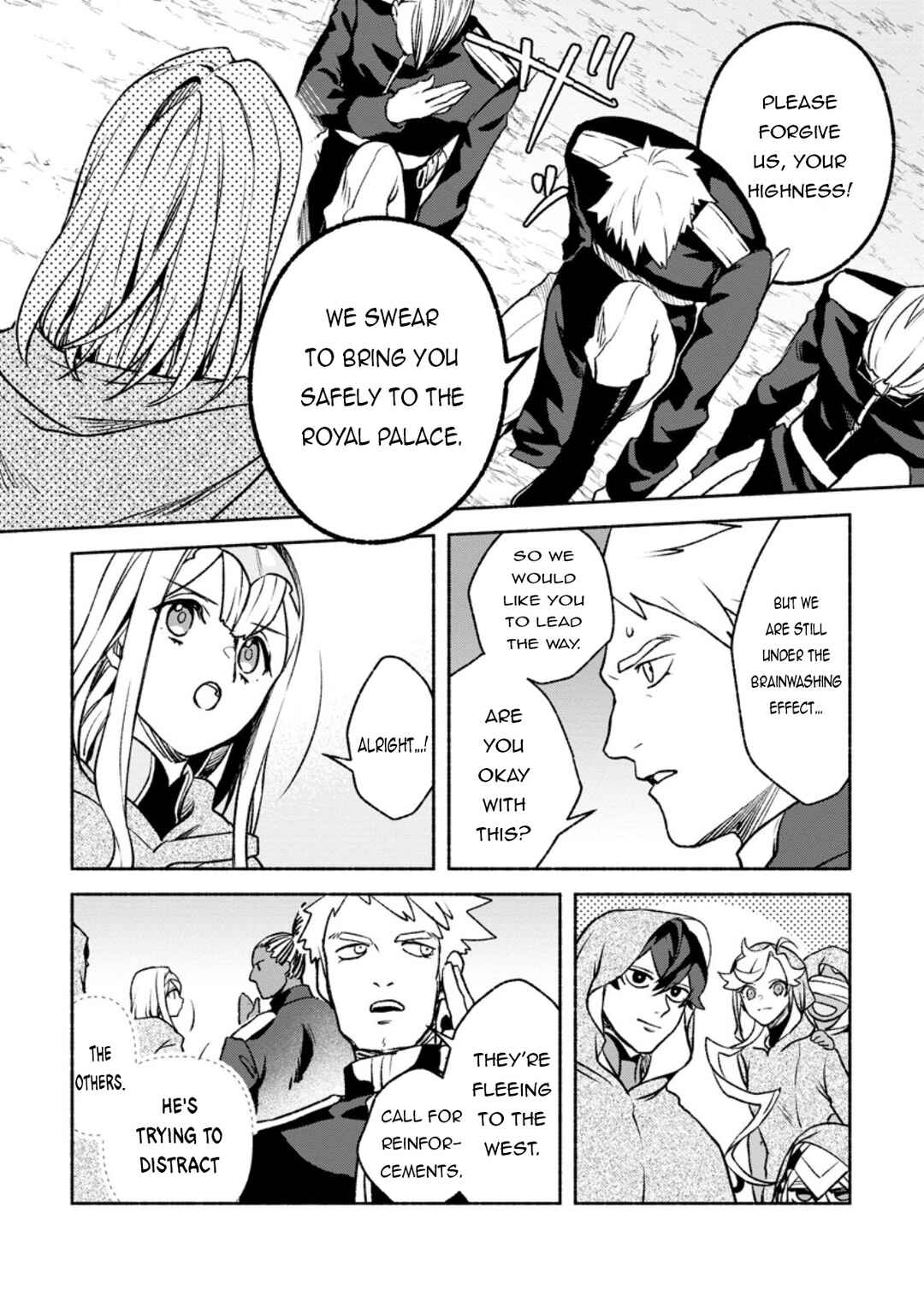 Sono Monban, Saikyou ni Tsuki: Tsuihou Sareta Bougyoryoku 9999 no Senshi, Outo no Monban to shite Musou Suru Chapter 29 - Page 14