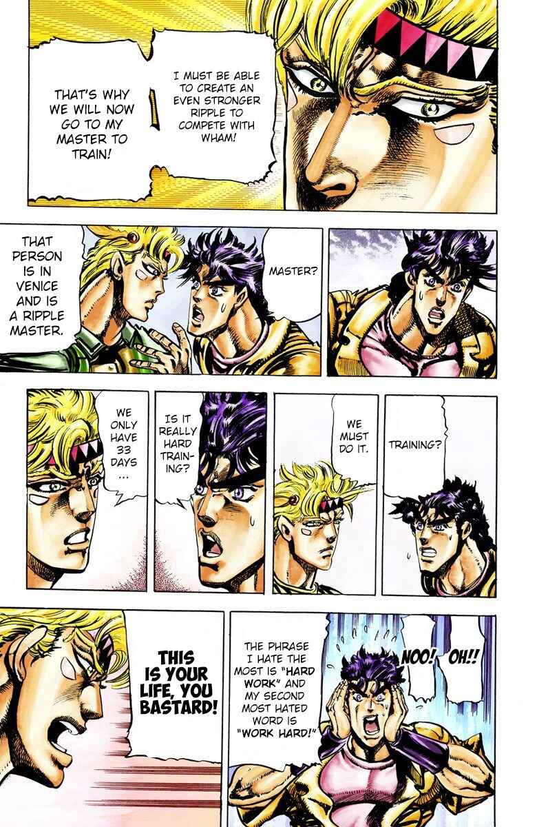 JoJo no Kimyou na Bouken: Part 2 - Sentou Chouryuu Color-ban Chapter 27 - Page 10