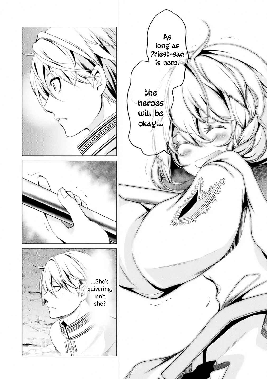 I'm Working at the Church as a Priest, but I Want to Be Cut Some Slack from the Mutilated Bodies of the Heroes that Keep Getting Sent to Me Chapter 1.4 - Page 2