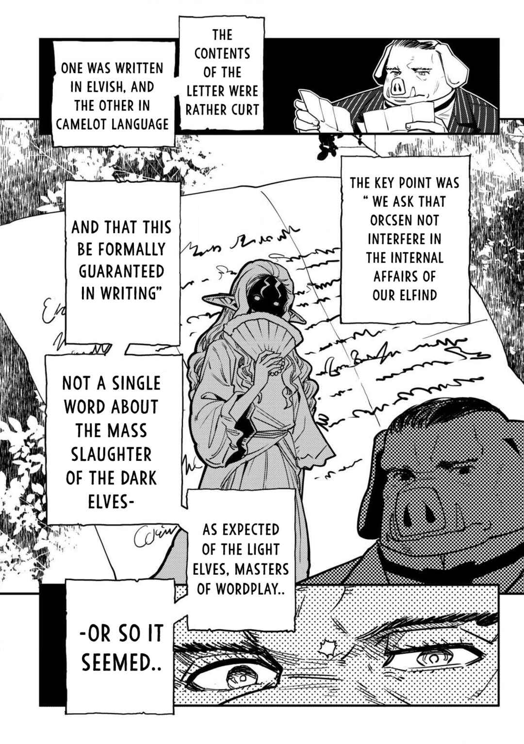 Orcsen Oukokushi ~Yaban na Orc no Kuni wa, Ikanishite Heiwa na Elf no Kuni wo Yakiharau ni Itatta ka~ Chapter 11 - Page 47